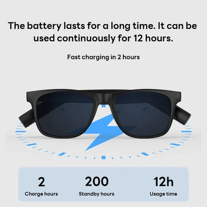Lenovo Smart AI Sunglasses Multifunctional Music Player 8K Camera Bluetooth Call Translate Voice Assistant Photochromic Glasses