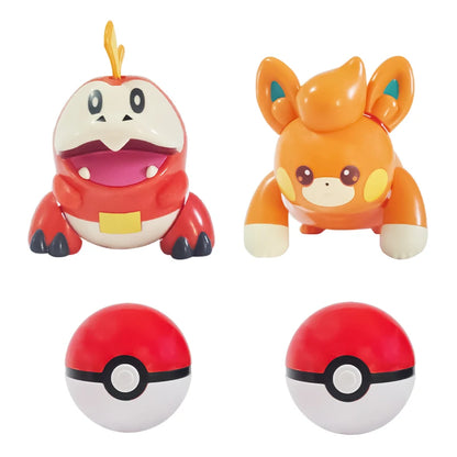 22 Kind Pokemon Ball Figure Pokeball Mewtwo Poke Pikachu Charizard Gyarados Venusaur Pawmi Quaxly Fuecoco Elf Toy Set Kids Gift