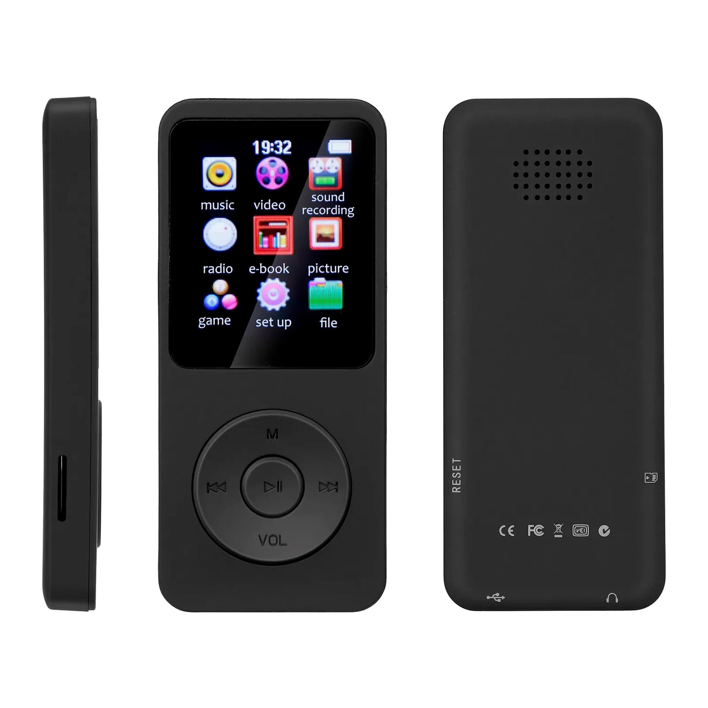 Portable MP3 Player 1.8 Inch Screen Walkmen HIFI Bluetooth Compatible E-Books Recording  Bluetooth Wifi Pplayer FM Radio Player