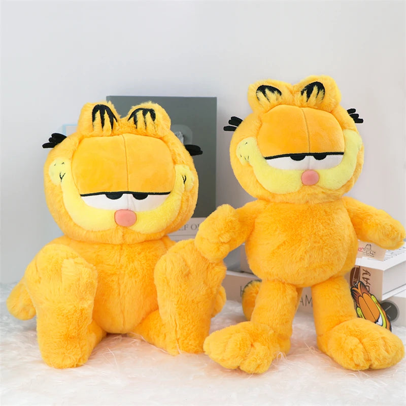 Original GARFIELD FAMILY Kawaii Soft Plush Toys Cute Cartoon Garfield Cat Odie Stuffed Animals Peluche Dolls Birthdays Gifts Kid