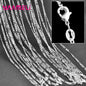 Authentic 5PCS Solid 925 Sterling Silver Jewelry Chains Necklace with Lobster Clasps fit Men Women Pendant 18 Designs 16-30 Inch