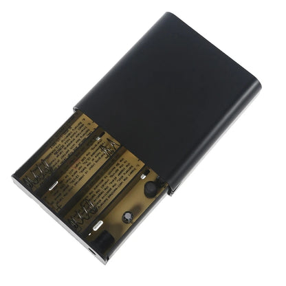 USB 5V for DC 9V 12V Output 3x 18650 Battery UPS DIY Power Bank Box for Router Cellphone Tablet Modem CCTV Camera