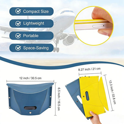 2 Foldable Portable Foot Pedals, Adjustable Under Desk Foot Stool, Comfort Footrest for Office Work & Long Distance Travel