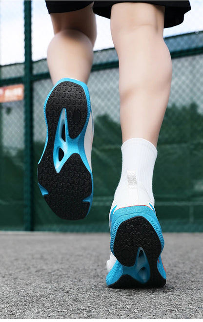 Men's breathable, non-slip, comfortable, shock-absorbing carbon plate running shoes, couple matching sports casual running shoes