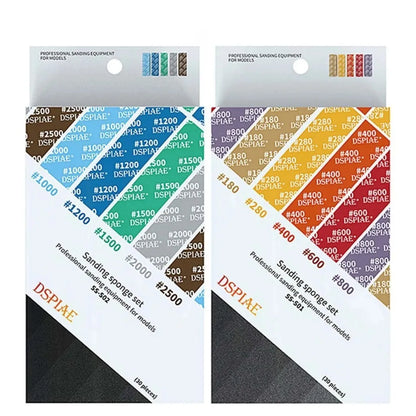 DSPIAE SS-S01 SS-S02 Model Sponge Sandpaper Combo Set for Gundam  Model Making Tool Grinding Polishing Sanding Paper DIY Craft