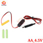 Universal 3/4.5/6V AA LR6 Battery 3V AAA Battery Eliminator USB Power Supply Cable With Switch for Electric Toys LED Lights