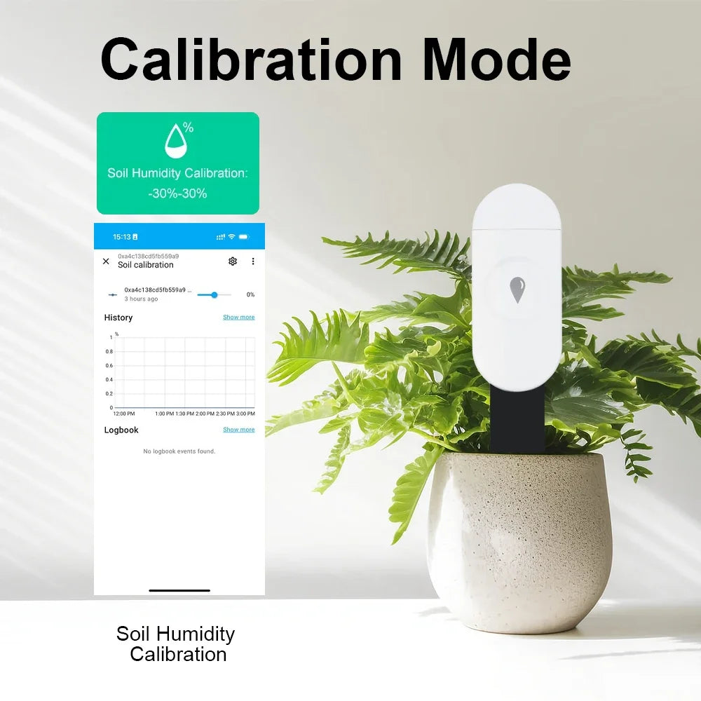 ZigBee Soil Moisture Sensor Temperature Humidity Meter Automation Irrigation Detector Work with Home Assistant Zigbee2mqtt