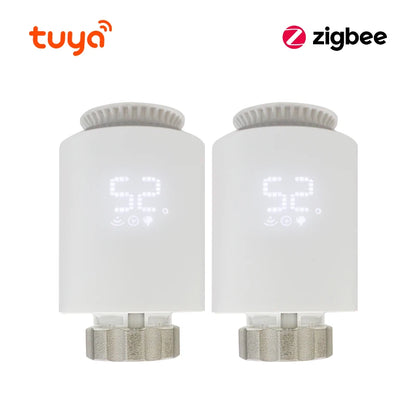Tuya Zigbee Thermostatic Valve Radiator Zigbee Thermostat Smart Thermostatic Radiator Valve Head Temperature Controller Alexa