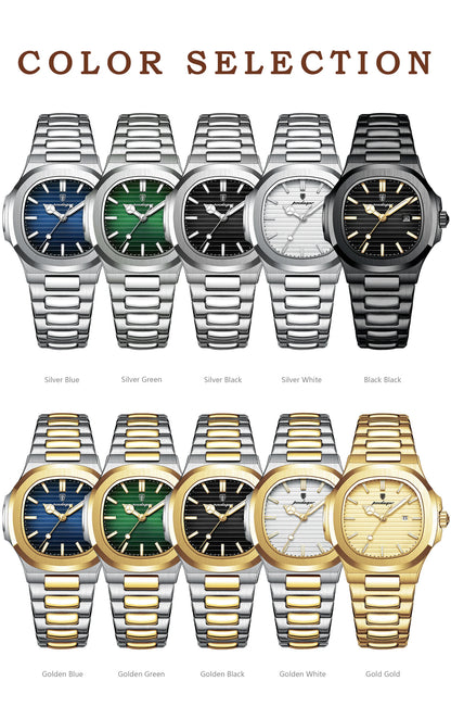 POEDAGAR Original Quartz Women Watch Stainless Steel Waterproof Luminous Ladies Watch Date Fashion Elegant Woman’s Watches Reloj