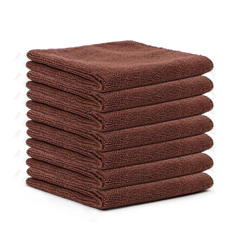1/5/10/20pcs Kitchen Towel, Ultra-fine Fiber Light Gray Cleaning Cloth Set, Absorbent, Soft and Stain-removing Cloth Wholesale