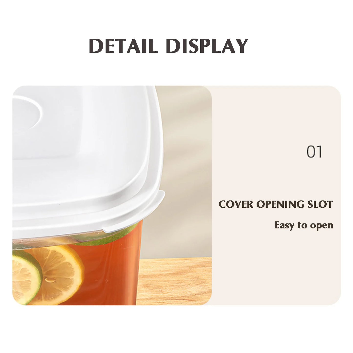 3.5/5L Thickened Cold Water Bottle Kettle with Faucet Water Drinks Dispenser Refrigerator Water Jug Lemonade Juice Container