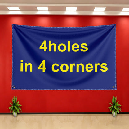 Personalized Custom Flag Customize Your Own Photo Logo Text Polyester Hanging Banner In &Outdoor Bedroom Garden Party Wall Decor