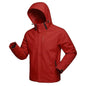Men Lightweight Windproof Waterproof Hooded Jacket Zipper Raincoat Outdoor Hiking Cycling Climbing Work Coat Tracksuit Outerwear
