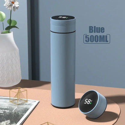 500ML Thermos Cup with Temperature Display, Stainless Steel Vacuum Insulated Mug, Outdoor Travel Cup, Father's Day Gift