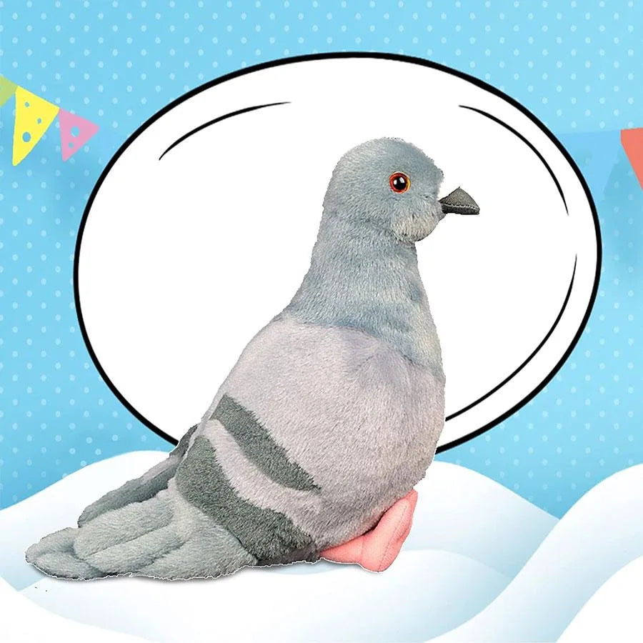 20cm Kawaii Simulated Gray Pigeon Plush Toy Cute Soft Stuffed Animals Plush Dove Bird Doll Collection Model Gifts Home Décor