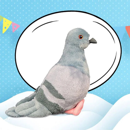 20cm Kawaii Simulated Gray Pigeon Plush Toy Cute Soft Stuffed Animals Plush Dove Bird Doll Collection Model Gifts Home Décor