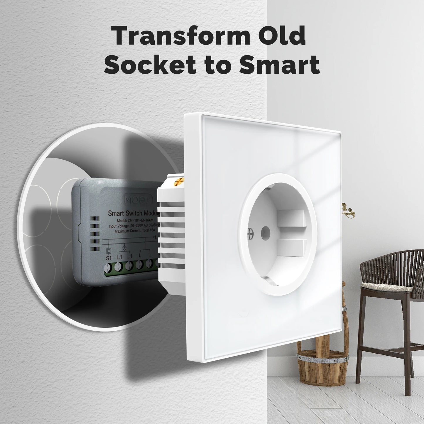 MOES Tuya ZigBee Smart Switch Module Electricity Consumption Monitor Timer Diy Breaker Light Switch 1 Gang Support Alexa Google