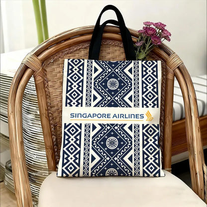 Singapore Airlines Storage Bags Handbag Women Casual Underarm Top Handle Bag Lady Shopping Travel Bags