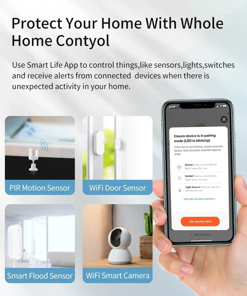 Tuya Smart Multi Mode Gateway Wireless ZigBee WiFi Bluetooth Hub Bridge Smart Life APP Control Alexa Google Home Voice Control