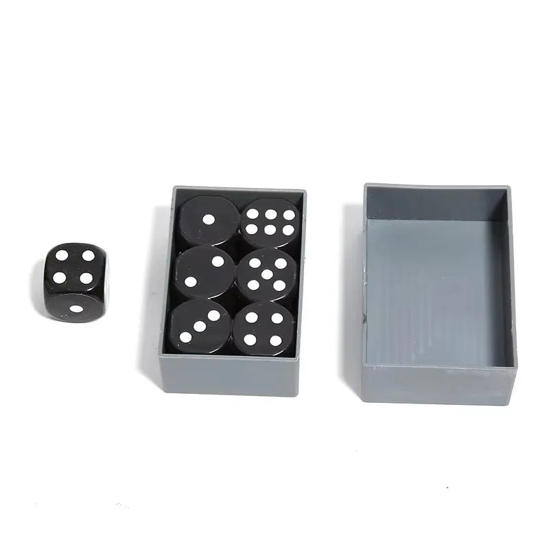 Miracle Dice 7 Black Die and Box Dice Number Change Close up Magic Tricks Mentalism Magicians Prop Gimmick Accessory Illusion