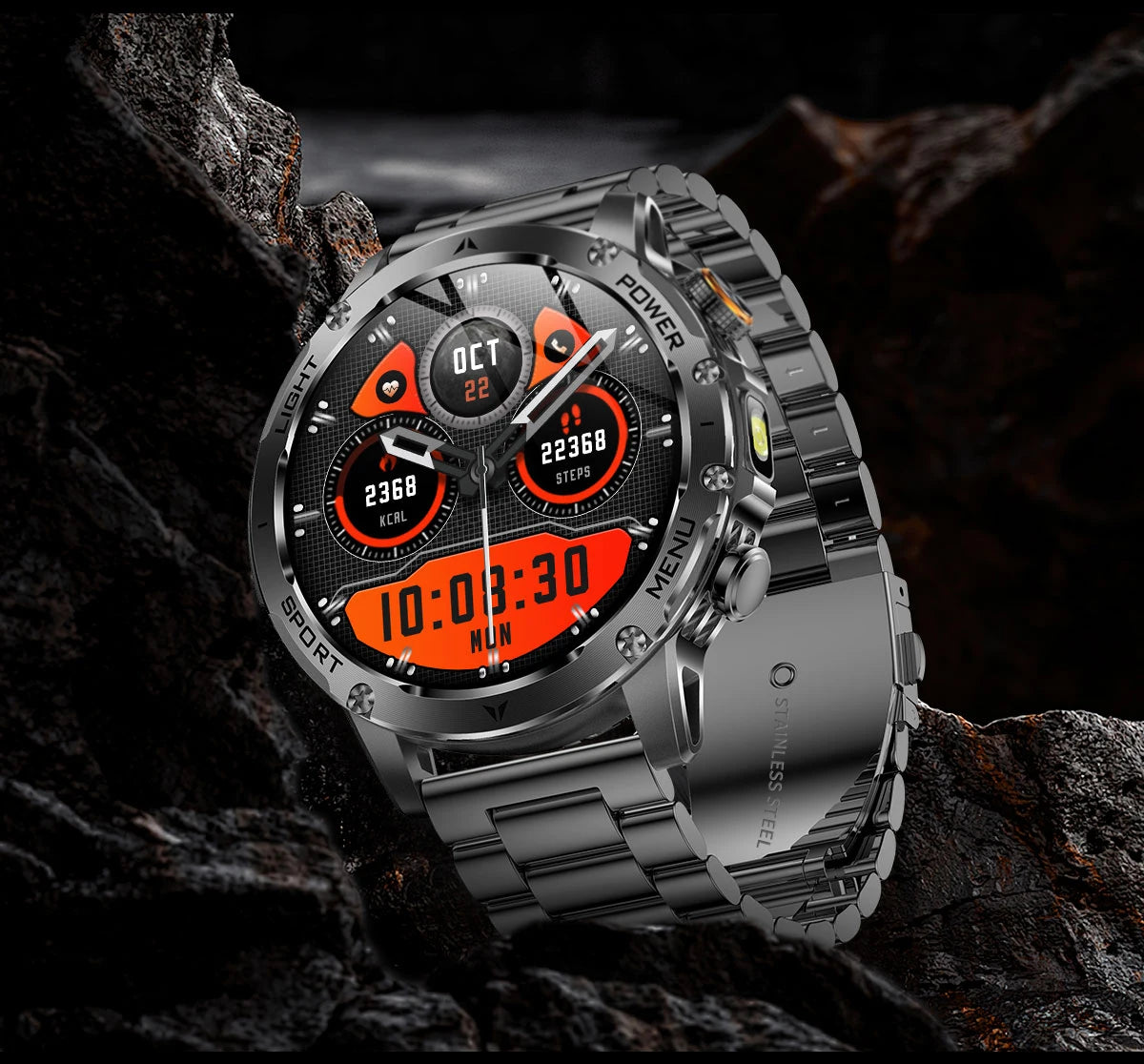 LIGE 2026 New Ultra Military Grade 1000mAh Battery Smart Watch For Men IP68 Waterproof Sports Fitness Bluetooth Call Smartwatch