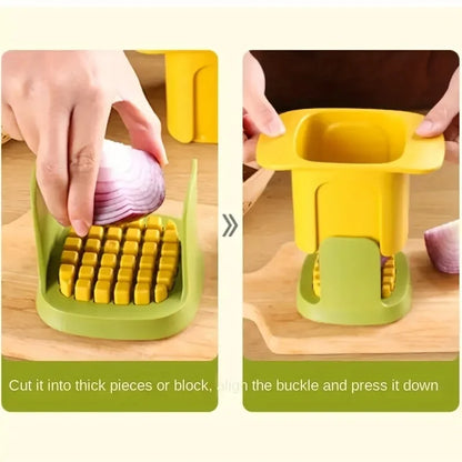 Multifunctional Cucumber Potato Slicer Household Hand Pressure Onion Dicer Kitchen Tools Vegetable Chopper French Fries Cutter