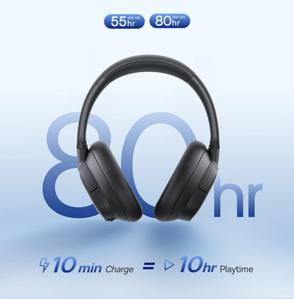 Słuchawki bezprzewodowe Baseus EH10 NC ANC 45 dB, adaptacyjna hybrydowa redukcja szumów, słuchawki Hi-Res LDAC, Bluetooth 6.0, 80 godz.