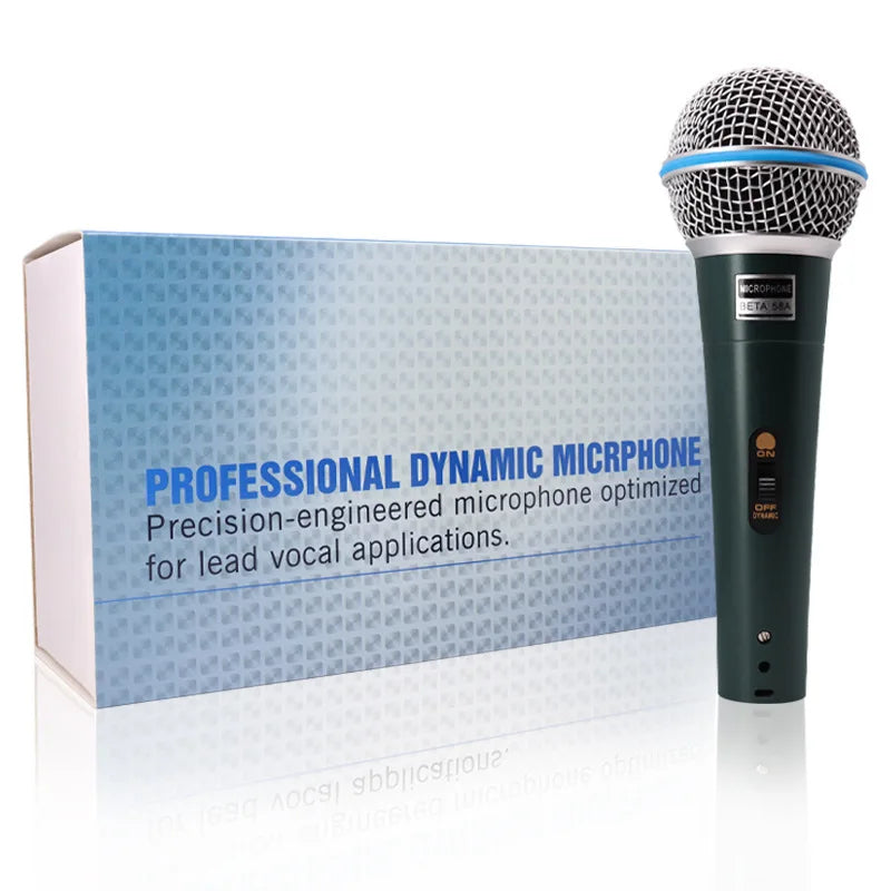 Wired Professional Dynamic Microphone Mic For PC Karaoke Machine System Sound Room Gaming Gamer Audio Sing Live Streaming Kits