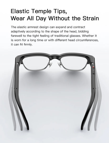 2026 New 8MP Ultra-Wide HD Camera Smart Glasses Video Record 4GB AI Photo Recognition BT Call Translation Voice Smart Glasses