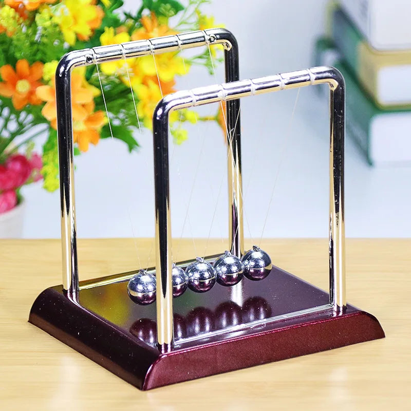 Newton's Cradle Desk Table Decor Metal Pendulum Ball Steel Balance Ball Newton Ball Physics Science Pendulum