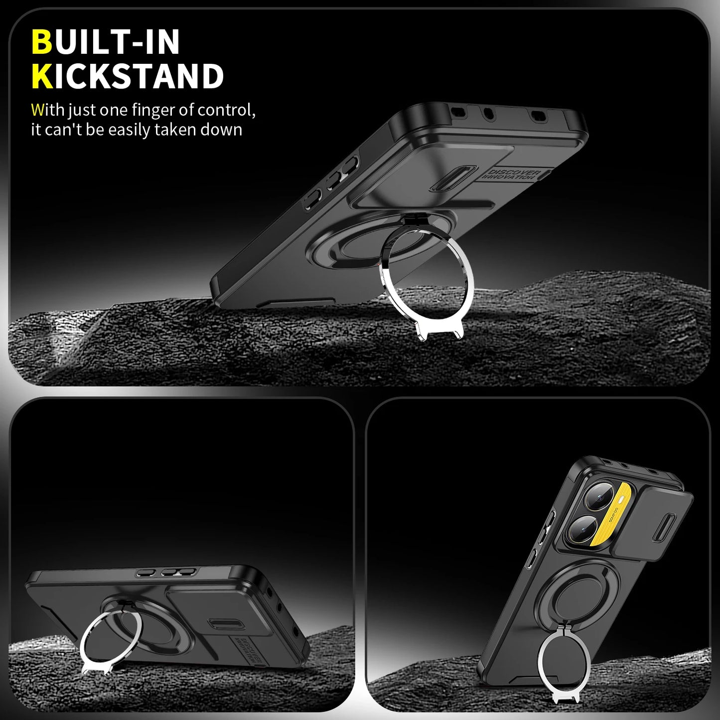 For Poco X7 Pro 5G Case Lens Protect Shockproof Armor Cover for Poko Little X7 X7 Pro X7pro Pocox7pro Car Magnetic Holder Funda