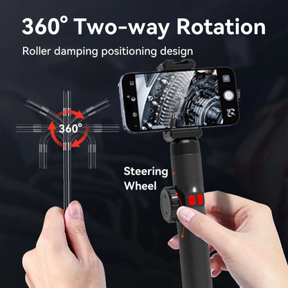 1080P car automatic maintenance hole endoscope 6MM 180 degree steering inspection camera with 8 LED portable tools IP67
