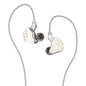 KBEAR Lark 1DD+1BA Hybrid IEM HiFi Earphones Zinc Alloy Shell 10mm Dynamic Driver Wired Headphones with Detachable 2Pin for Audiophile & Studio