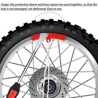 13 Pcs Motorcycle Tyre Repair Tool Spoons Set Rust-proof Motorbike Tire Changing Spoons Lever for Removing Small Mechanical Tyre