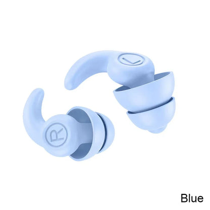 Soft Silicone Sleeping Ear Plugs Sound Insulation Ear Protection Earplugs Anti-Noise Plugs for Travel Silicone Noise Reduction