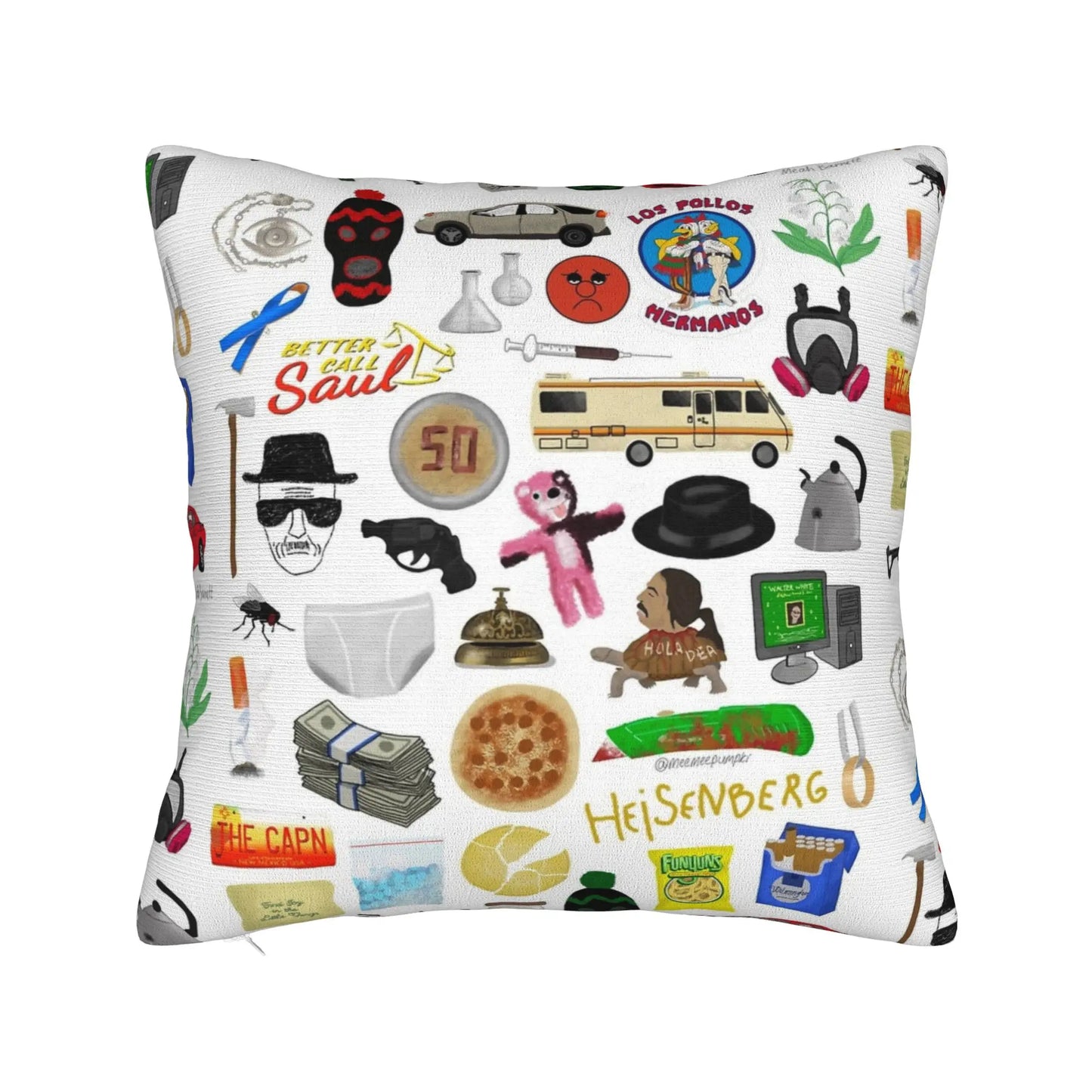 Saul Goodman Actor Square Pillow Case Breaking Bad Cushion Covers Customized Zippered Decorative Pillowcase for Sofa 40*40cm