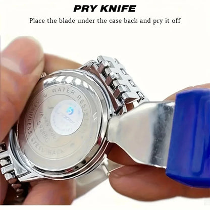 Watch Repair Tool Kit 212-Piece Metal Case Disassembly Battery Replacement Combination Watchmaker's Tool Set Band Adjuster Tools