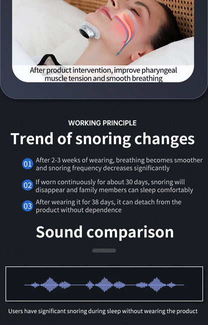 Smart Anti-Snoring Devices Magnetic Anti Snore EMS Easy Breathe Improve Sleeping Aid Apnea Guard Night Device Dropshipping