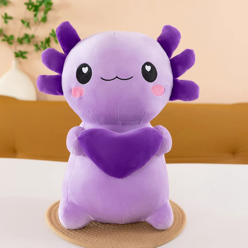 Cross-Border New Model of Axolotl Plush Toy in Four Colors, Cross-Border Hexagonal Dinosaur Toy, Soft Axolotl for Couples
