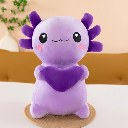 Cross-Border New Model of Axolotl Plush Toy in Four Colors, Cross-Border Hexagonal Dinosaur Toy, Soft Axolotl for Couples