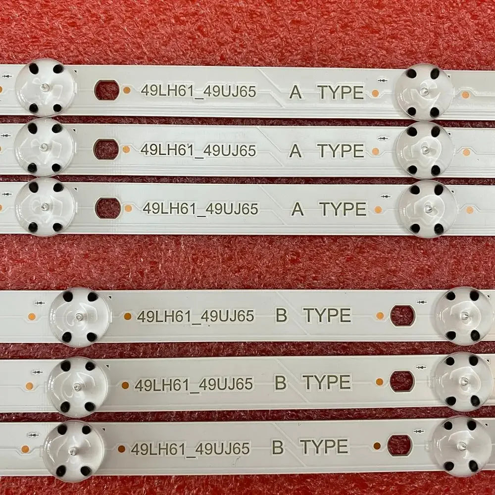 6pcs LED backlight for TV 49UJ701V TV 17Y 49inch LED ARRAY 49LJ61/UJ65 49LH61 49UJ65 A B 49UJ651V 49LJ614V 49UJ650 49UJ635