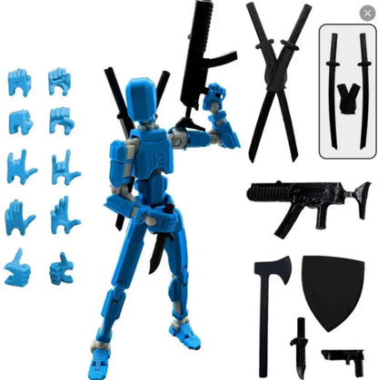 13 Articulated Joints Movable 3D Printed Third Generation DIY Assemble Collectible Desk Ornament Lucky Action Figure Home Decor
