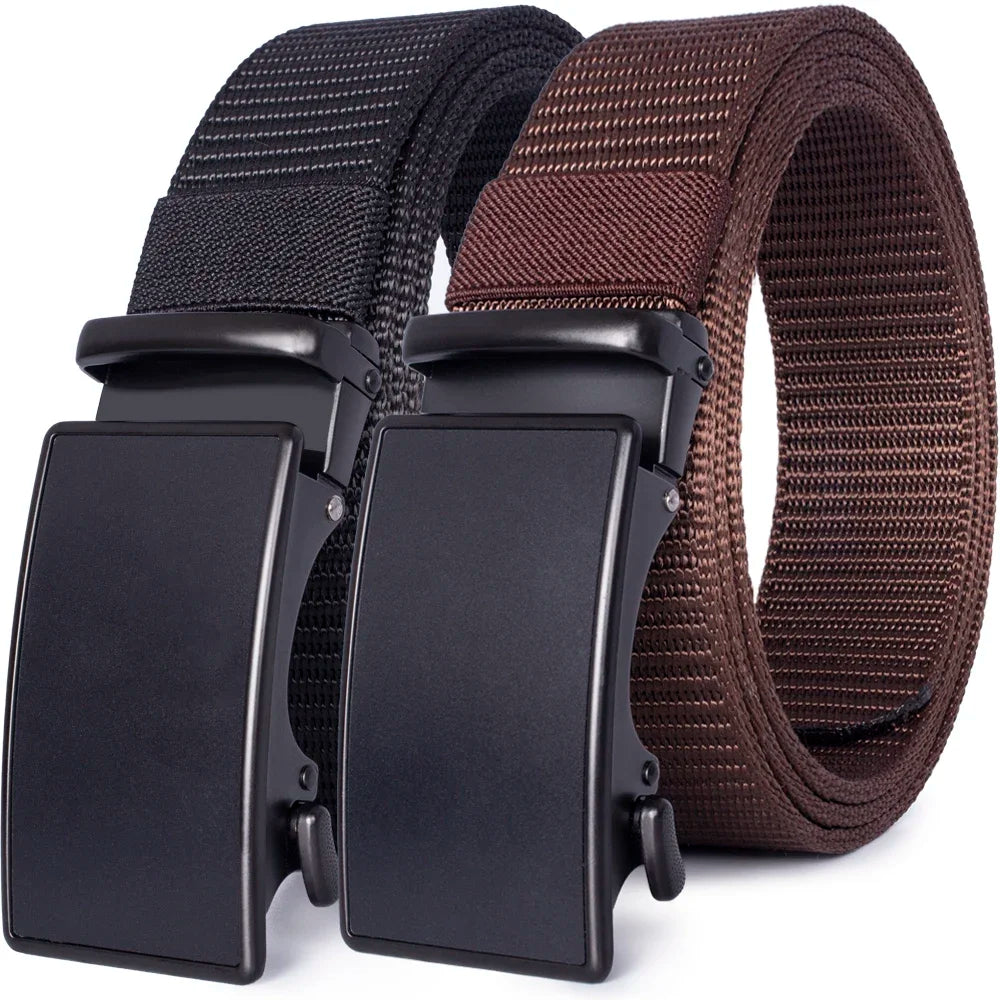 Automatic Buckle Light Comfortable Nylon Military Belt Outdoor Hunting Multifunctional Tactical Canvas Belt High Quality Men Bel