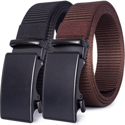 Automatic Buckle Light Comfortable Nylon Military Belt Outdoor Hunting Multifunctional Tactical Canvas Belt High Quality Men Bel