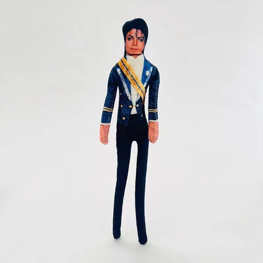Jackson Cosplay Prop Gift Pop Star Michael Charactor Stuffed Doll Joint Mobility Doll Toy Desk Ornament Funny Party Favors