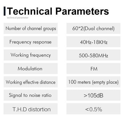 Wireless Microphone G-MARK G320AM Professional UHF 2 Channels Karaoke Mic Handheld Automatic Frequency Adjustable 100M
