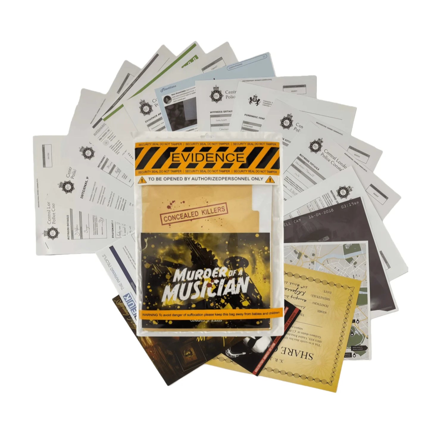 Unsolved Mysteries Case Files Game, a Murder Mystery Card Game, Perfect for Holiday Parties and Gatherings.