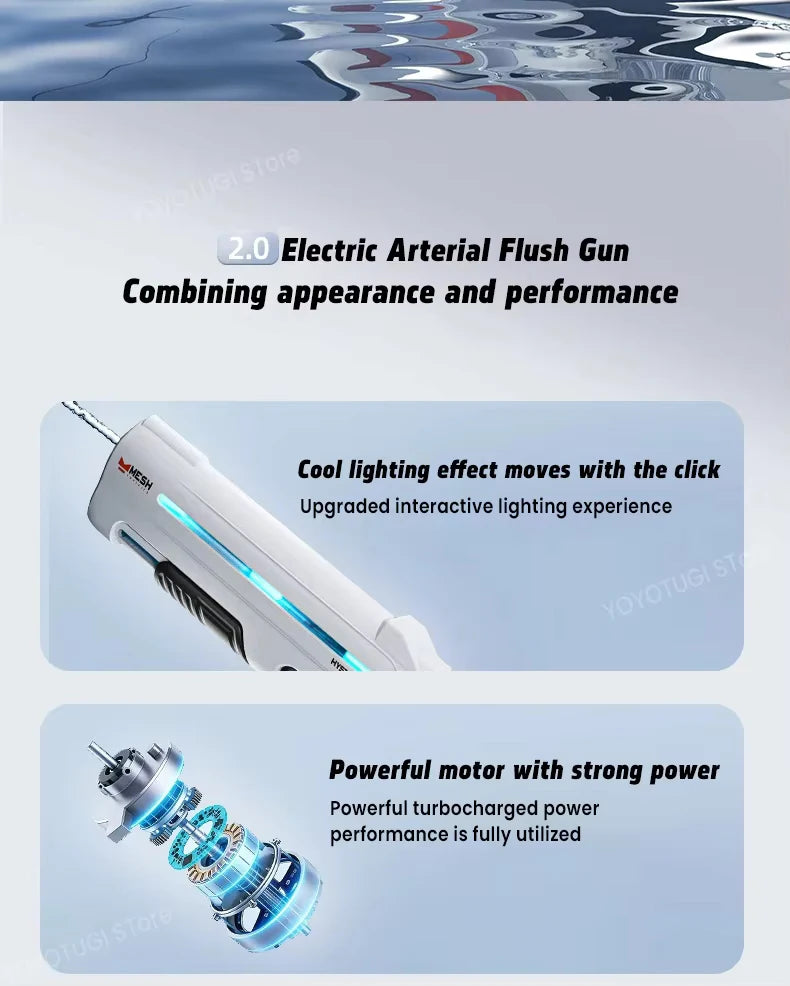 Pulse Glare Electric Water Gun Toy Automatic Water Suction Large Capacity High Pressure Powerful Adult Water Toy Gift
