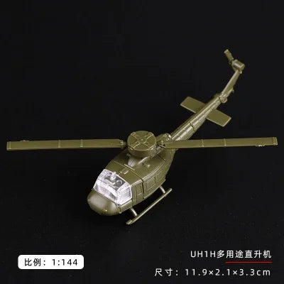4D 27 Styles 1:144 Fighter Assembly Model Plastic Glue Free Plane Armed Helicopter Reconnaissance Aircraft Model Toy
