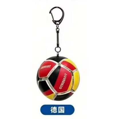 Soccer Keychain Fidget Toy Stress Relief Pendant for Fan Portable Decompression Ball with Gift Box Multi-National Team Souvenir